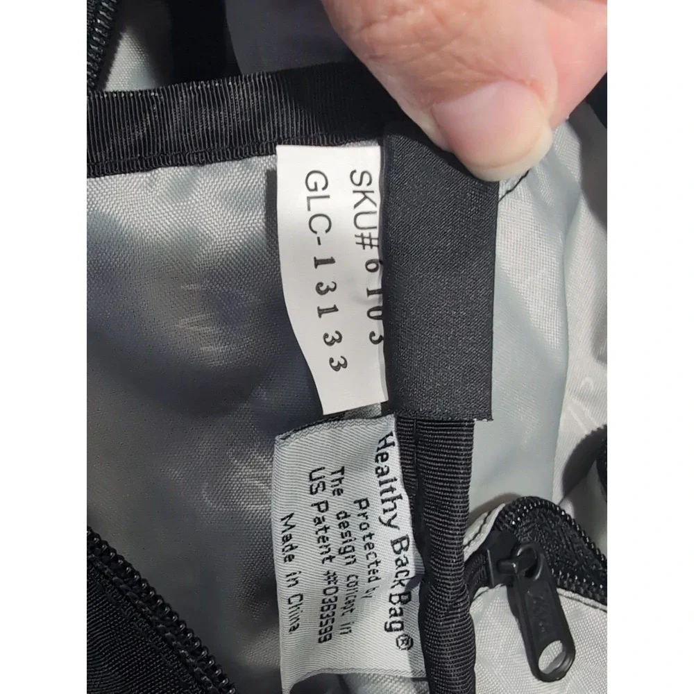 AmeriBag Healthy Back Bag Backpack Crossbody Sling Day Pack Adjustable Strap